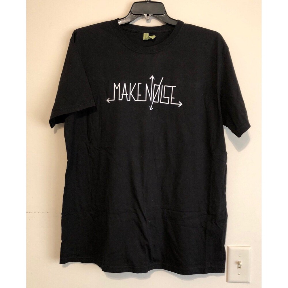 Mens Make Noise graphic T-shirt black XL LIKE NEW Econscious organic cotton